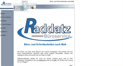 Desktop Screenshot of bueroservice-raddatz.de