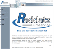 Tablet Screenshot of bueroservice-raddatz.de